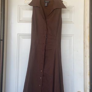 Jones New York Linen Midi Dress